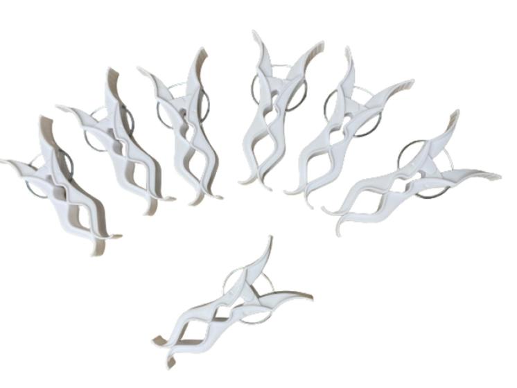 Prendedor Roupa Pegador varal grosso Grande 5 Em 1 Alta Pressão 60pç branco Menor preço em Prendedor Roupa Pegador varal grosso Grande 5 Em 1 Alta Pressão 60pç branco