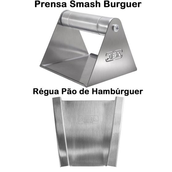 Imagem de Prensa Smash Burger + Régua Pão Artesanal - G8 Cor:Único
