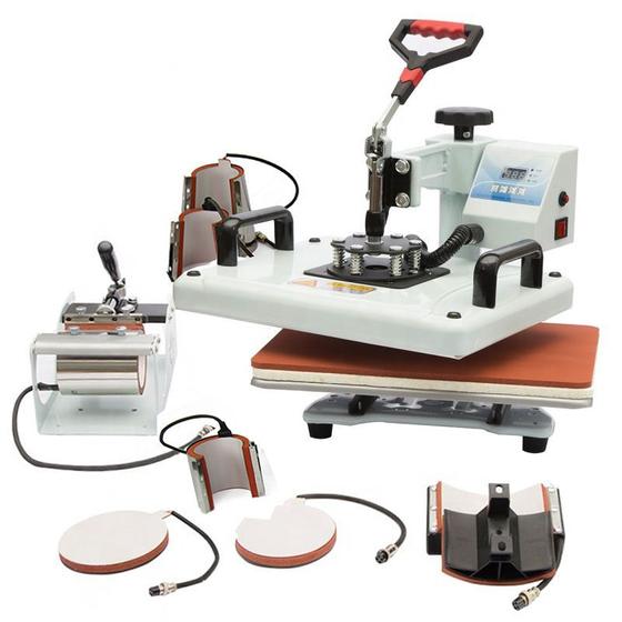 Prensa Térmica 8x1 Digital Multiuso para Personalizações - 110v Menor preço em Prensa Térmica 8x1 Digital Multiuso para Personalizações - 110v