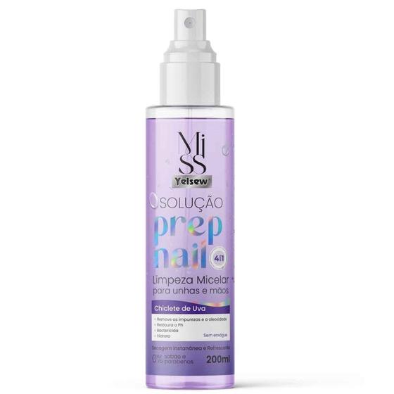 Imagem de Prep Nail Chiclete de Uva 200ml - Yelsew Miss