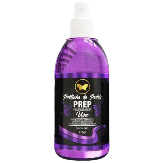 Imagem de Prep Pretinho Do Poder Higienizador De Unhas Uva Bactericida 210ml