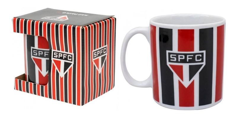 Imagem de Presente Caneca De Porcelana São Paulo Fc Tricolor 320 Ml