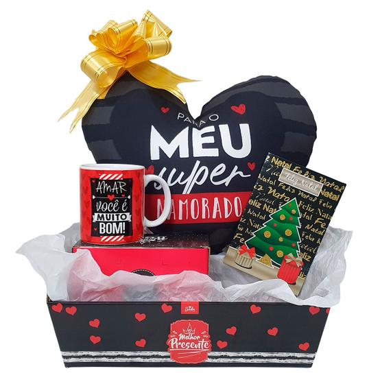 Imagem de Presente De Natal Kit Cesta Para Namorada Esposa Marido Casal