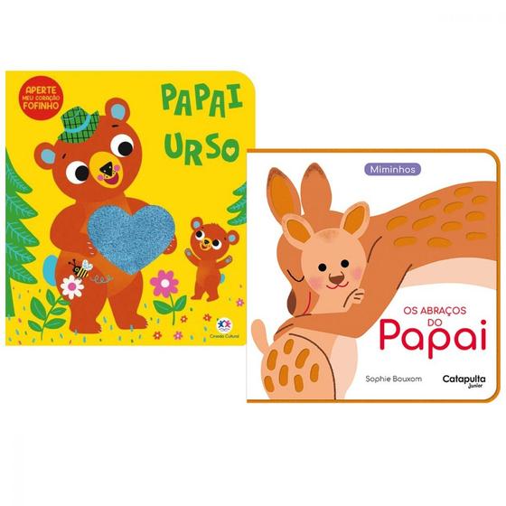 Imagem de Presente dia dos pais - 2 livros infantis : papai urso - aperte meu coração fofinho + os abraços do papai