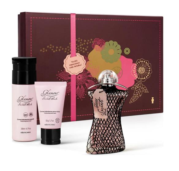 Imagem de Presente feminino estojo glamour secrets black o boticário