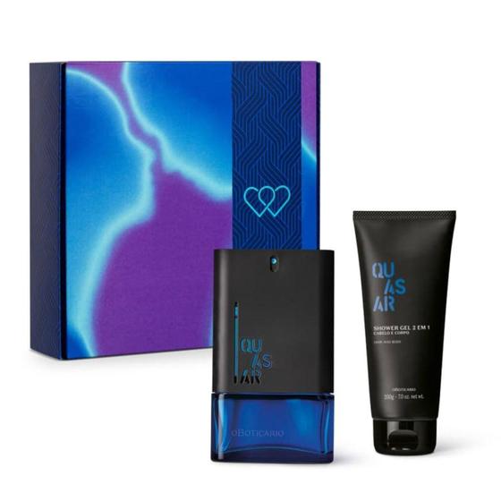 Presente Masculino O Boticário Quasar Deo Colônia+Shower Gel Perfume