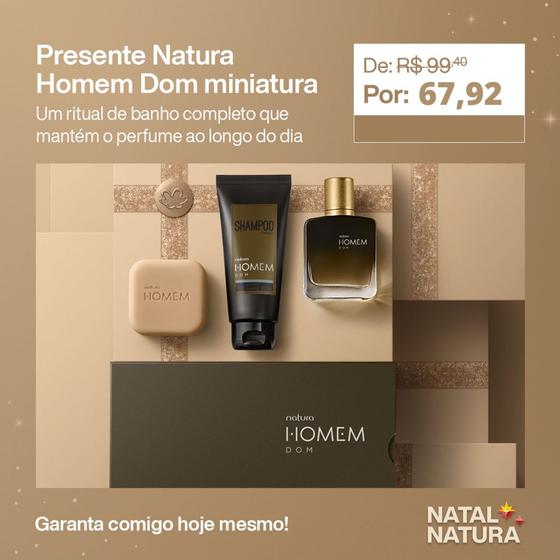 Presente Natura homem don miniatura Menor preço em Presente Natura homem don miniatura