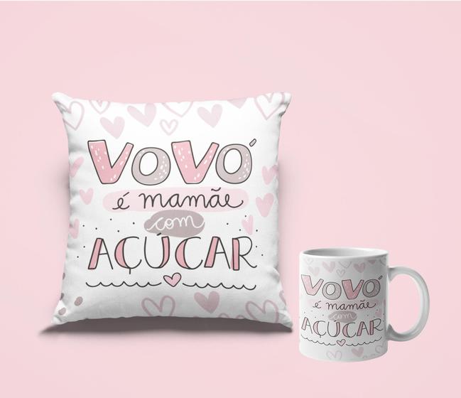 Imagem de Presente Para Vovó Presente Caneca E Almofada Vó Vo Kit Avó