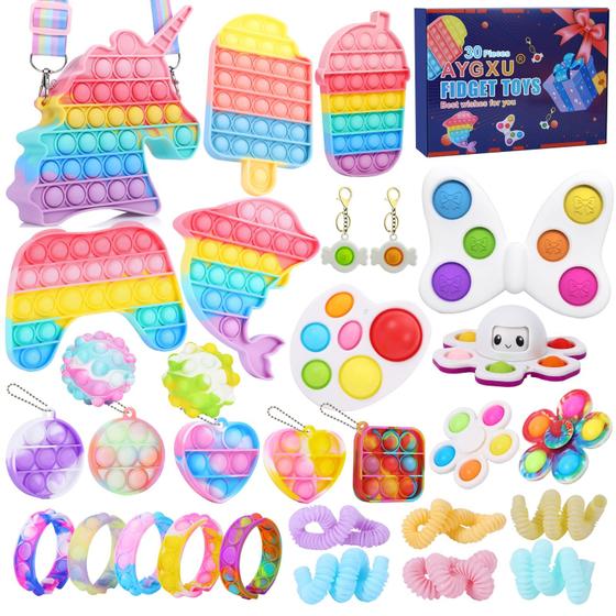 Imagem de Presentes Dia dos Namorados para Crianças - Pacote com 30 Brinquedos Fidget