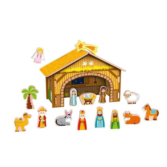 Imagem de Presépio Brinquedo Natal Nascimento Jesus Tooky Toy