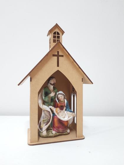 Imagem de Presépio em MDF com 18cm