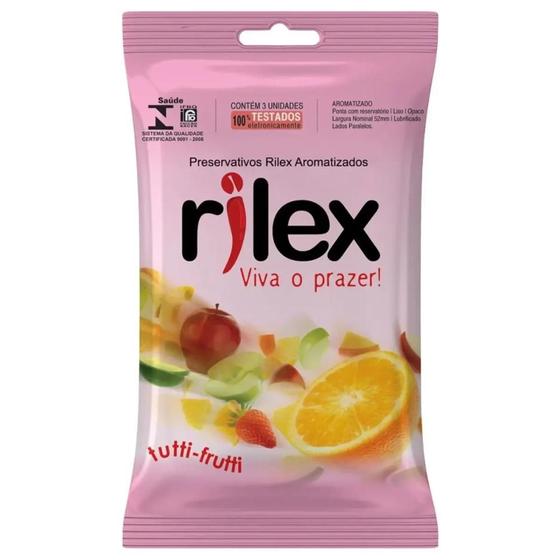 Imagem de Preservativo Aroma de Tutti Frutti Rilex 3 Unidades