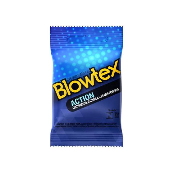 Imagem de Preservativo Blowtex Action 3 Unidades