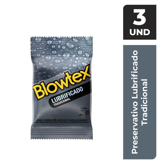 Imagem de Preservativo Blowtex Lubrificado  c/ 3 Unidades