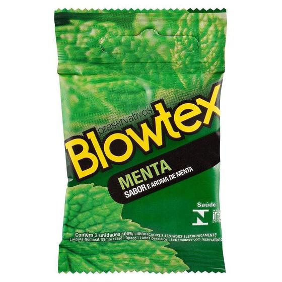 Imagem de Preservativo Blowtex Menta com 3 Unidades