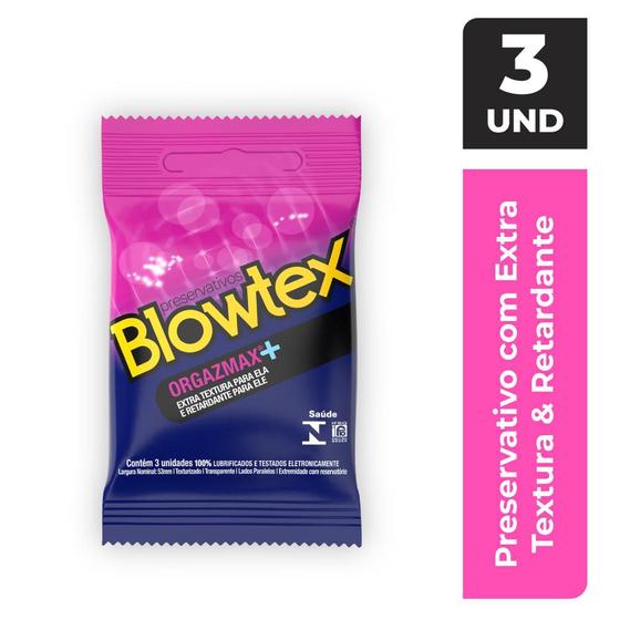 Imagem de Preservativo Blowtex Orgazmax c/ 3 Unidades