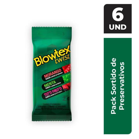 Imagem de Preservativo Blowtex Twist c/ 6 Unidades