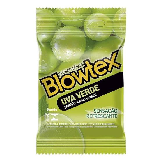 Imagem de Preservativo Blowtex Uva Verde 3 Unidades