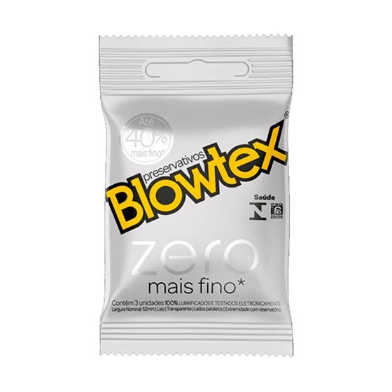 Imagem de Preservativo Blowtex Zero Mais Fino 3 Unidades