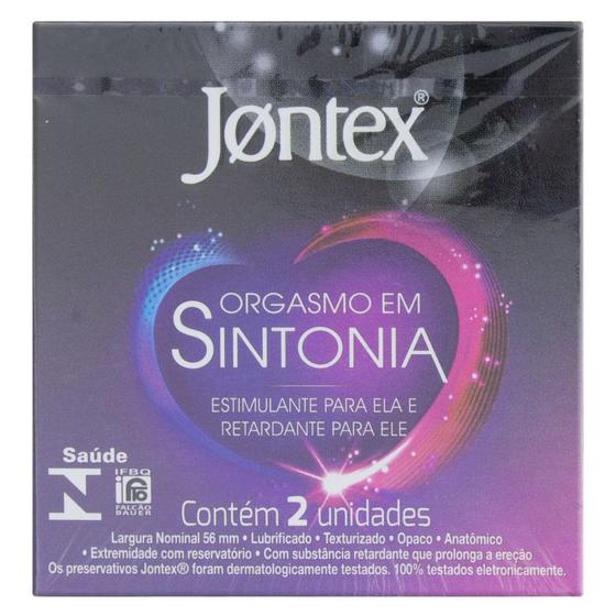 Imagem de Preservativo Camisinha Jontex Orgasmo em Sintonia 2 Unidades