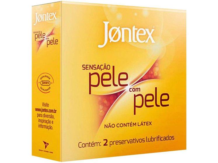 Imagem de Preservativo Jontex Sensação Pele com Pele - Amarela 2 Unidades