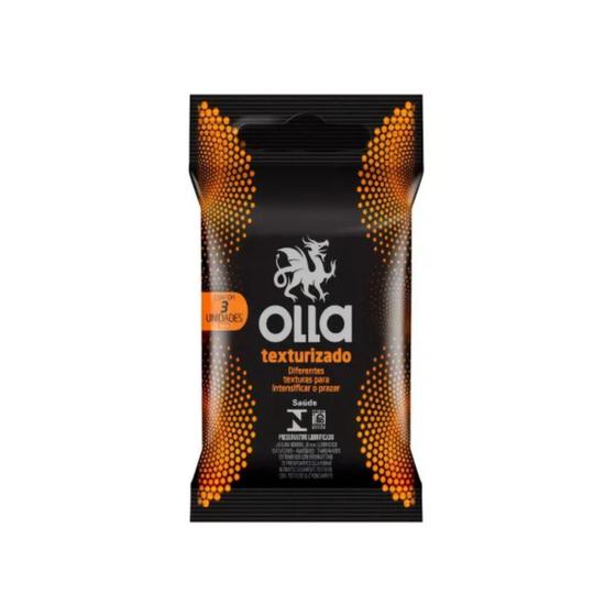 Imagem de Preservativo Olla Stimulus Texturizado C/ Formato Anatômico