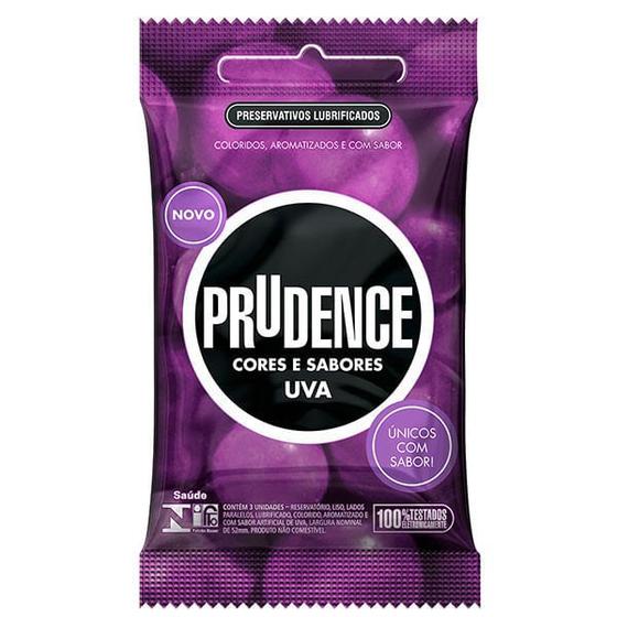 Imagem de Preservativo Prudence Cores E Sabores Uva Com 3 Unidades