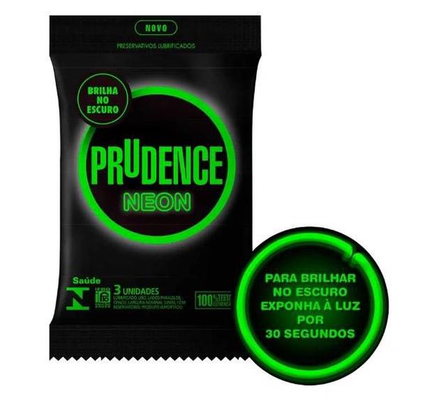 Imagem de Preservativo Prudence Neon 3 Unidades