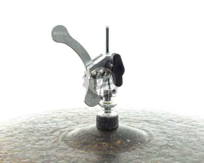 Imagem de Presilha de Chimbal X-Pro by C. Ibañez Color Chrome com Alavanca para tocar chimbal solto com pedal duplo