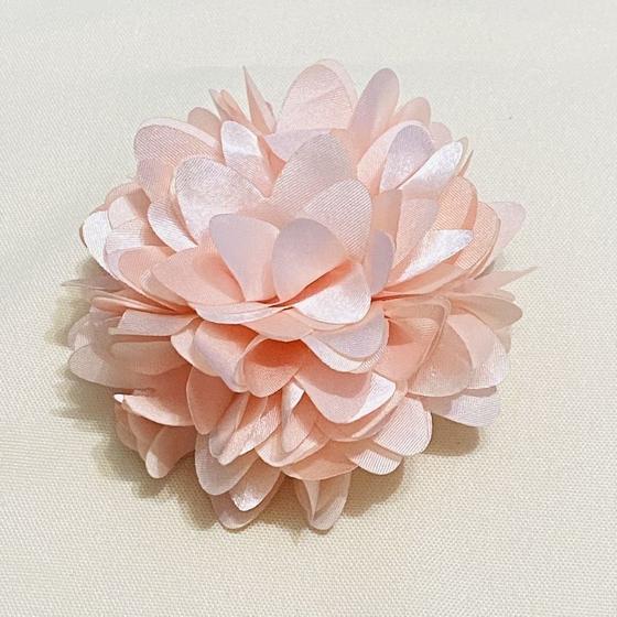 Presilha de Flor de Tecido Média para Cabelo - Pistache Acessórios