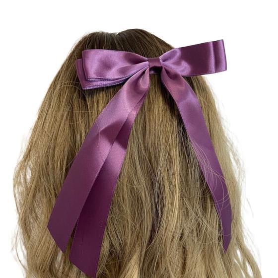 Imagem de Presilha Laço com Fita de Cetim para Cabelo