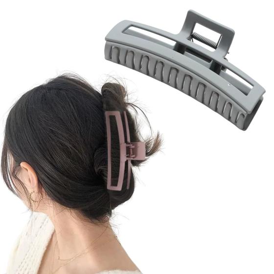 Imagem de Presilha Piranha De Cabelo Grande Modelo Retangular Colorido