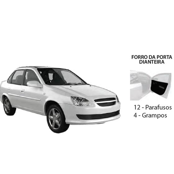 Imagem de Presilhas Forro Porta Corsa 94/10 Classic 10/17 - Plastcar