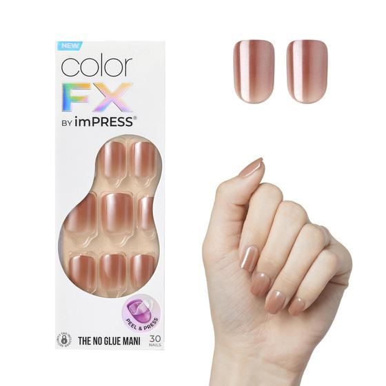 Imagem de Press-On Nails Impress Color FX Last Call Short Squoval