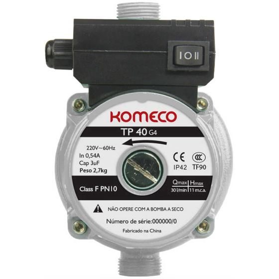 Imagem de Pressurizador de agua komeco tp40 g4 220v ip44