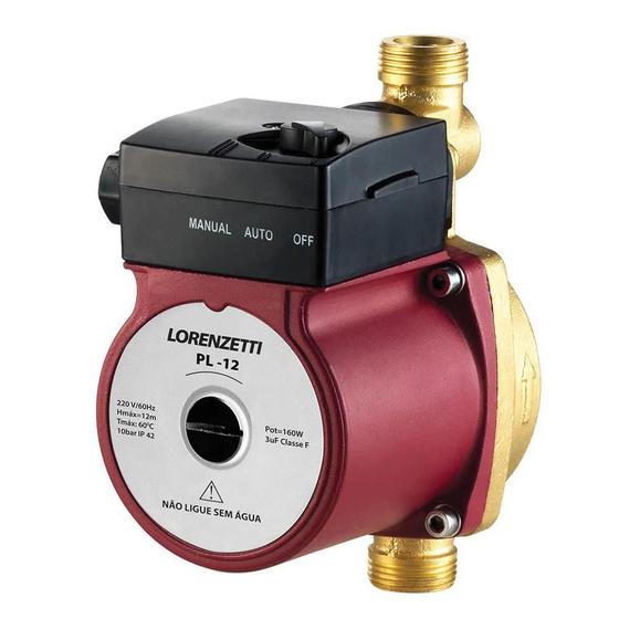 Pressurizador de Água Pl12 com Fluxostato - Lorenzetti Menor preço em Pressurizador de Água Pl12 com Fluxostato - Lorenzetti