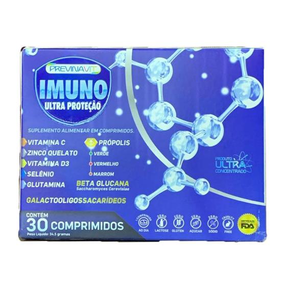 Imagem de Previnavit Imuno Ultra Proteção 30 Comprimidos IDNLABS