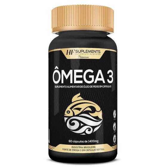 Previne depressão materna omega 3 puro 60caps HF SUPLEMENTS Ômega 3