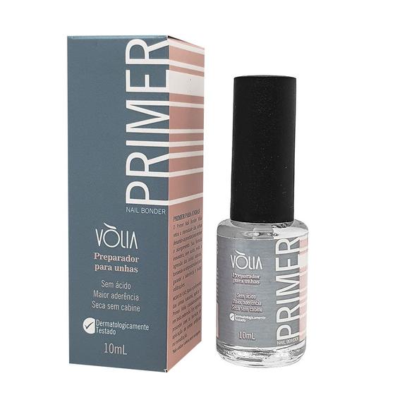Primer Nail Bonder Vòlia Preparador Unhas Sem Ácido 10ml Esmaltes e Tratamento para Unhas