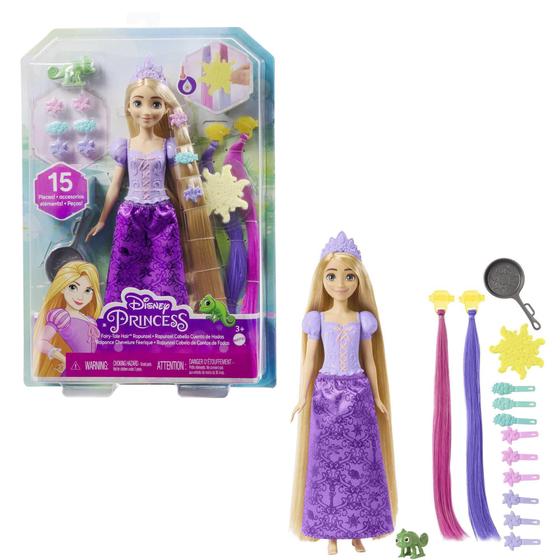 Imagem de Princesa Boneca Rapunzel Cabelo De Contos De Fadas Hlw18