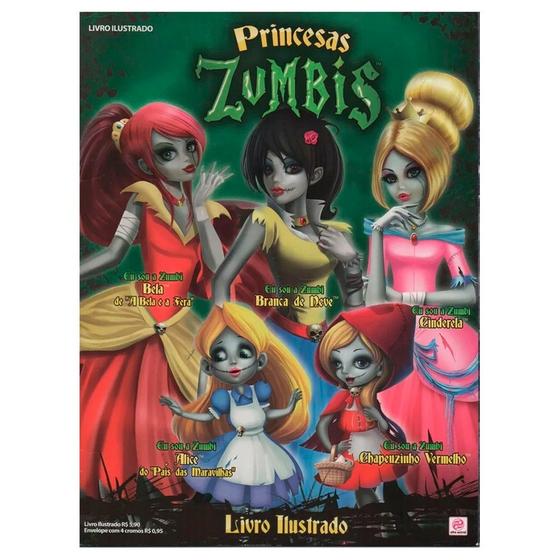 Imagem de Princesas Zumbis Álbum De Figurinhas Completo Para Colar -  