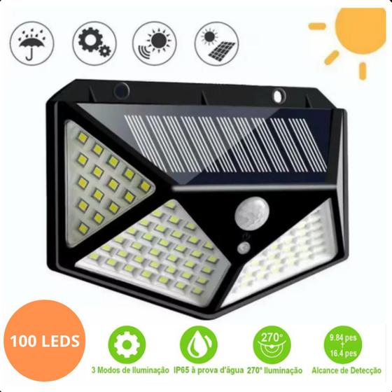 Imagem de Prismaluminárias Solares Luz Forte Premium Com Sensor Prova D'Água