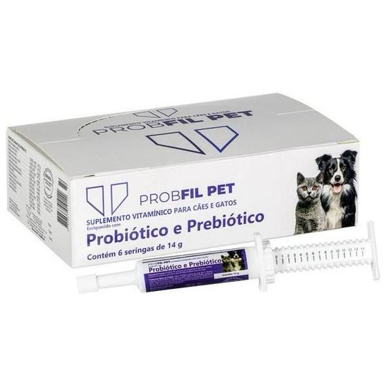 Imagem de Probfil Pet - Probiótico e Prebiótico com vitaminas essenciais que desempenham um papel crucial na saúde geral e no func