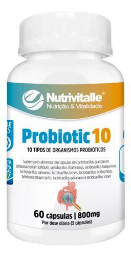 Imagem de Probiotico 10 800mg 60 Cápsulas  Nutrivitalle