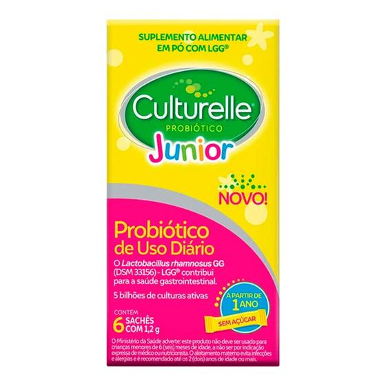 Imagem de Probiótico Culturelle Junior Com 6 Sachês De 1,2G