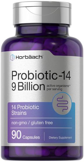 Imagem de Probióticos Horbäach Probiotic-14 9 bilhões de CFU 90 cápsulas