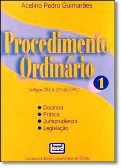 Imagem de Procedimento Ordinário - Vol.1