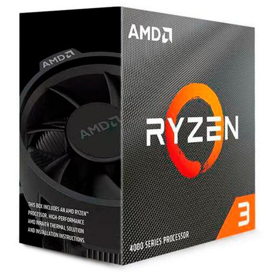 Imagem de Processador AMD Ryzen 3 4100 AM4 4.0GHz 6MB Cache Wraith Stealth - 100-100000510BOX