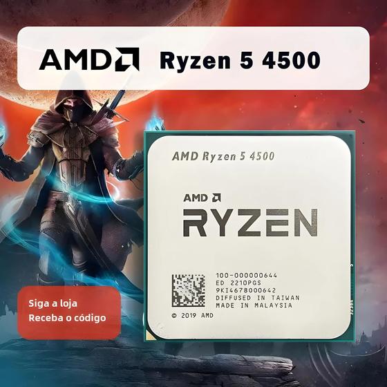 Imagem de Processador AMD Ryzen 5 4500 - 3.6 GHz, 6 Núcleos e 12 Threads - Socket AM4