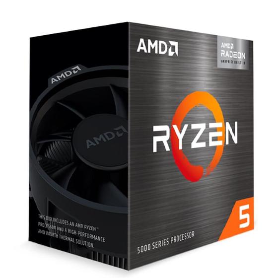 Imagem de Processador AMD Ryzen 5 5600G, 3.9GHz (4.4GHz Max Turbo), Cache 19MB, 6 Núcleos, 12 Threads, Vídeo Integrado, AM4 - 100-100000252BOX